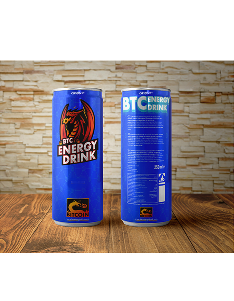 BTC Energy Drink Original Blue